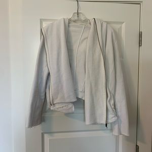 Slouchy White Hoodie